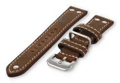 Vintage Flieger watch strap - 22mm - antique-brown