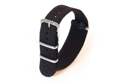 Watchstrap 20mm nylon black