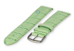 Lightly padded XL watch strap - 22mm - apple green