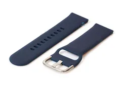 Watchstrap 20mm silicone dark blue