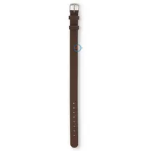 One-piece leather strap - 12mm - dark brown