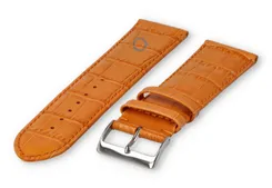 Basic croco watch strap XL - 24mm - orange