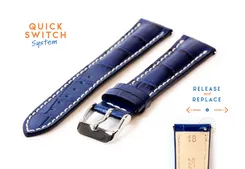 Watchstrap 18mm blue leather