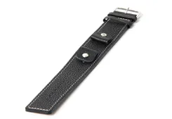 Horlogeband 22mm zwart