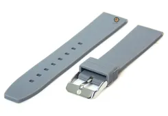 Watchstrap 18mm grey silicone