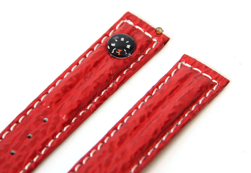 Watchstrap 18mm red