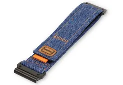 Blue denim Garmin Fenix X wrist strap - 26mm - hook-and-loop