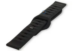 20mm silicone strap - tuck under - black