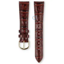 Universal 20mm bordeaux leather watch strap - Pulsar