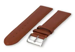 XL watch strap smooth leather - 26mm - rust-brown
