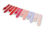 XL horlogeband glad leer - 22mm - zand