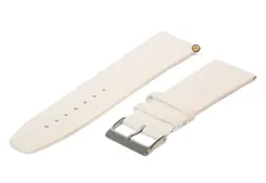 Watchstrap 24mm leather white