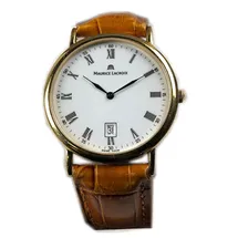 Leather strap Maurice Lacroix AR1026-YP011-110