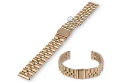 14mm Rolex President's bracelet - rose gold metal