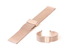 Mesh watchstrap 22mm rosegold (rough)