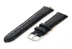 Watchstrap 20mm black (lizard)