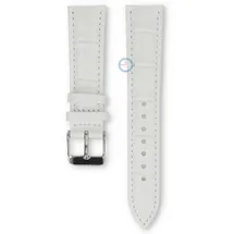 Universal 18mm white leather watch strap - Lorus