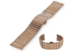 Block pattern bracelet - 22mm - rosegold