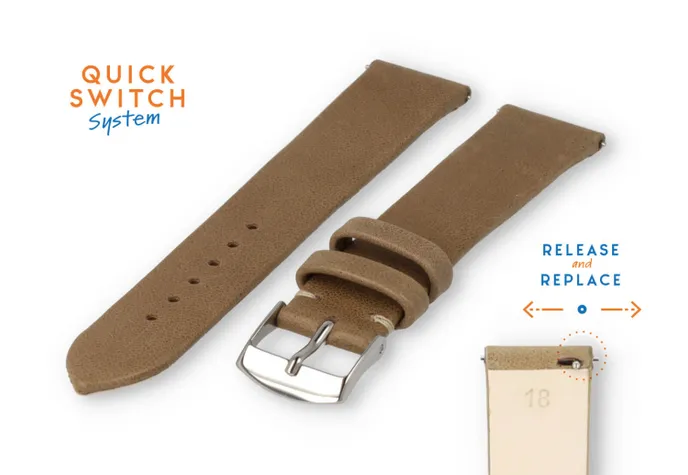 Watchstrap 18mm watchstrap brown leather