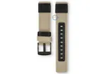 Coros Pace PRO horlogeband - nylon/leer - 22mm beige