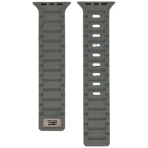 Silicon strap Apple 41mm - Grey Dark Red