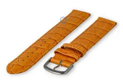 Extra-long crocoleather strap - 18mm - apricot