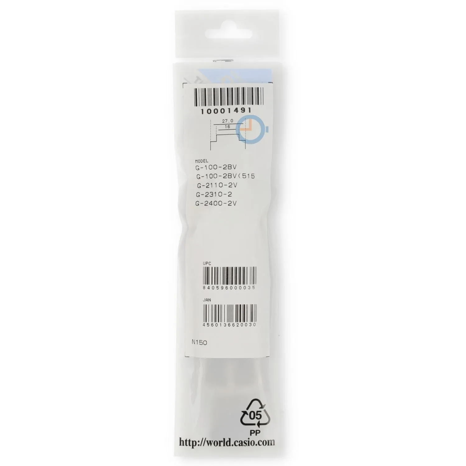 Casio watchstrap G-100-2BV