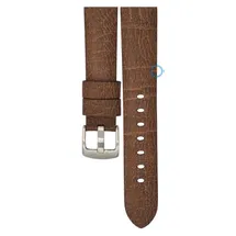Vegan apple fiber watch strap: 22mm dark-brown