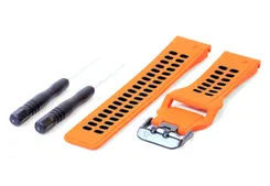 Garmin Fenix 5/6/7 watch band silicone - orange/black