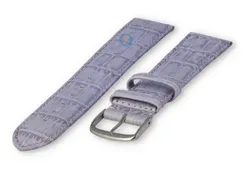 Extra lange horlogeband croco - 20mm - lavendel