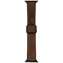 Luxus Leder band Apple 45mm - Dark brown