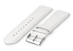 XL watch strap smooth leather - 24mm - white