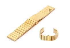 Uhrenarmband 20mm Gold Stahl matt