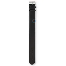 One-piece leather strap - 24mm - black