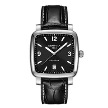 Certina Band C0255101605700A 21/18mm schwarzes Leder ohne Schließe