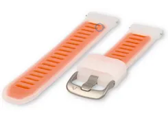 18mm watch strap Garmin Forerunner 255s - transparant/orange