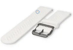 22mm watch strap Garmin Venu 3 - white - perforated