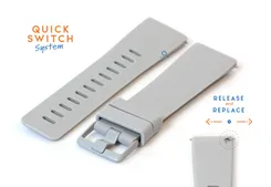 Watchstrap 23mm silione grey