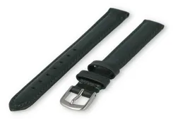 XL watch strap smooth leather - 12mm - dark green