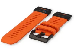 Fluororubber watch strap for Garmin Fenix 7X - orange