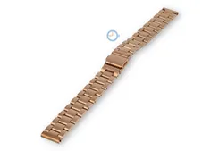 14mm steel linked strap matt - roségold