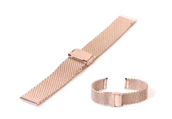 Mesh watchstrap 20mm rosegold (rough)