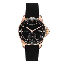 Certina Band C0142353705100A schwarzes Kautschuk ohne Schließe