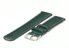 Watchstrap 18mm green leather
