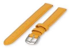 XL watch strap smooth leather - 12mm - mustard yellow