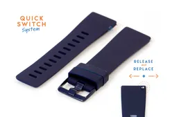 Fitbit Versa watchstrap silicone darkblue (S)
