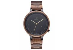 Kerbholz Uhrenarmband Lamprecht Walnut Gold