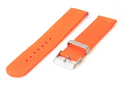 Horlogeband 22mm oranje nylon