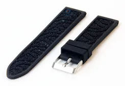 Watchstrap 22mm rubber black