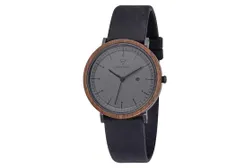 Kerbholz Uhrenarmband Amelie Walnut Midnight Black